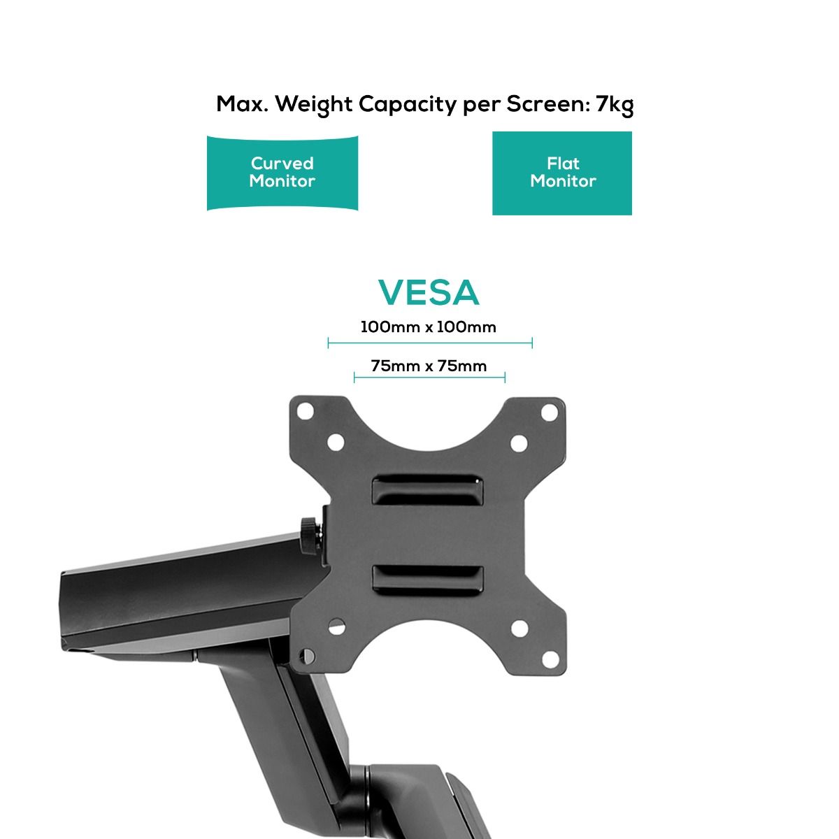 A large marketing image providing additional information about the product mbeat Activiva ErgoLife Triple Monitor Gas Spring Monitor Arm - Additional alt info not provided